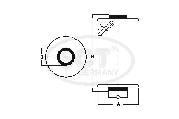 SCT GERMANY Degvielas filtrs SC 7058